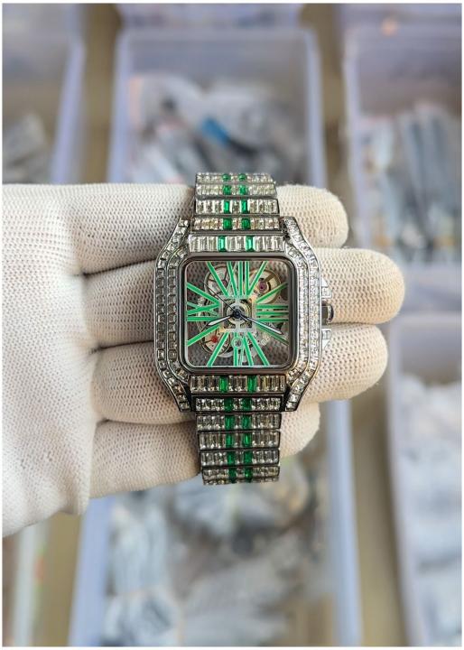 Cartie_r Santos Diamond Silver Green - J125