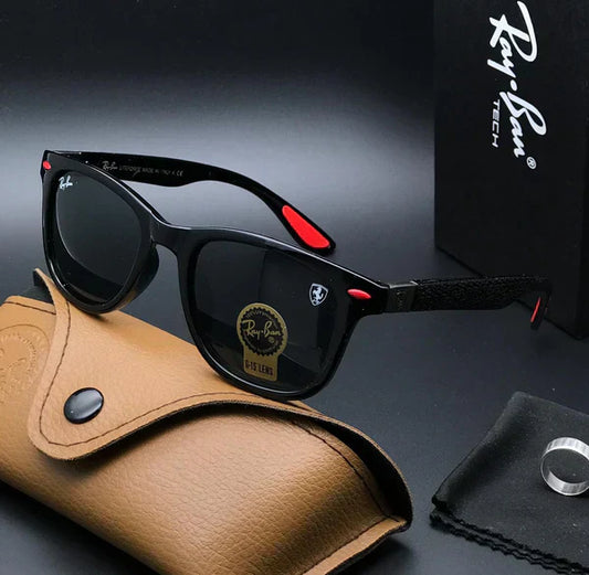 RB Black & Black 4287 Square Alluminium Trendy Hot Favourite Wintage Sunglass For Unisex.