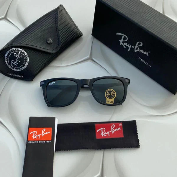 RB Black & Black 4287 Square Alluminium Trendy Hot Favourite Wintage Sunglass For Unisex.