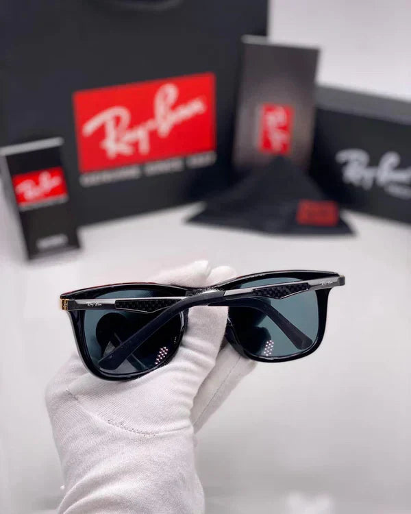 RB Black & Black 4287 Square Alluminium Trendy Hot Favourite Wintage Sunglass For Unisex.