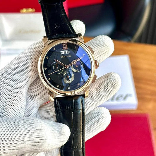 CARTIE_R MENS LEATHER WATCH