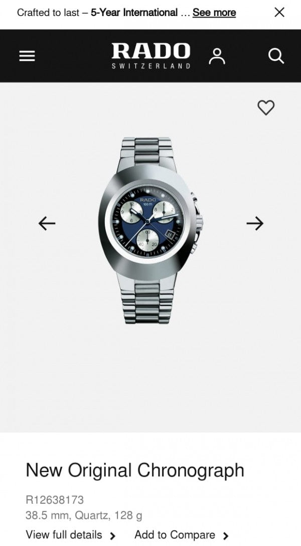 Rad_o 100M Chronograph AAA-QUALITY Blue