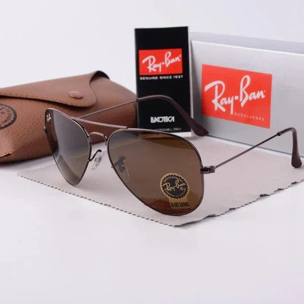 RB Brown & Brown 3026 Aviator Trendy Hot Favourite Wintage Sunglass For Unisex.