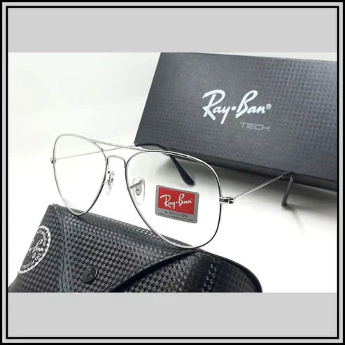 RB Clear & Silver ( 3026 ) New 26-mm Men's Sunglasses.